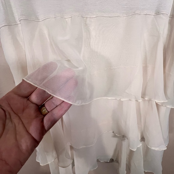 H & M chiffon layered pale pink sleeveless top - Size Large - Picture 4 of 7